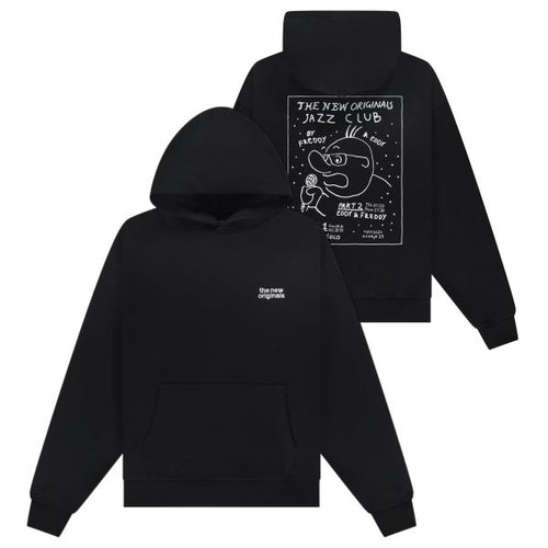 The New Originals Freddy Poster Hoodie Zwart