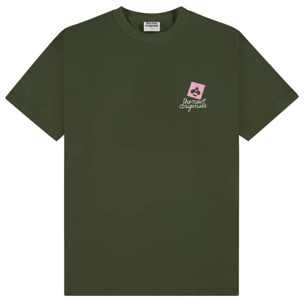 The New Originals Postal Bee T-shirt Donker Groen