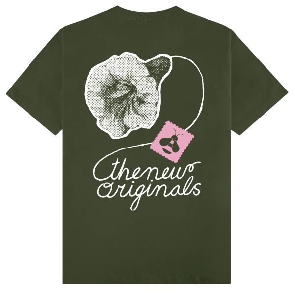 The New Originals Postal Bee T-shirt Donker Groen