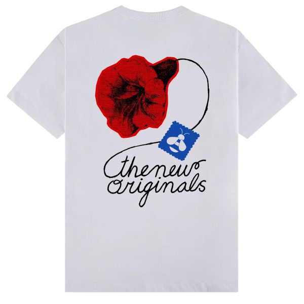 The New Originals Postal Bee T-shirt Wit