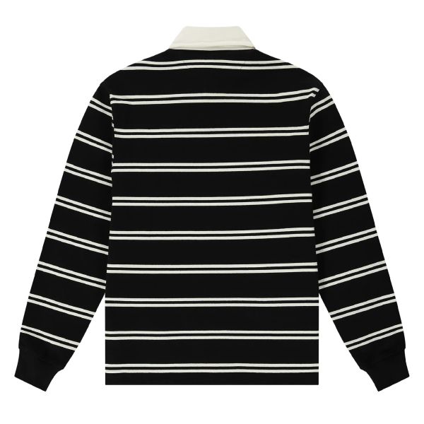 The New Originals Rugby Longsleeve Polo Zwart