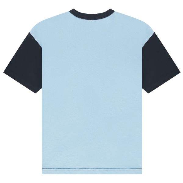The New Originals Workman Embroidered T-shirt Spruced Up/Licht Blauw