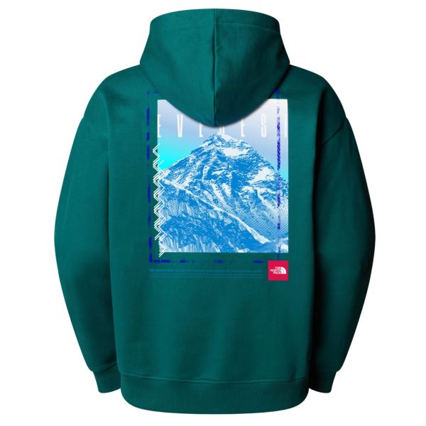 The North Face Axys Oversized Hoodie Donker Groen