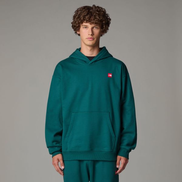 The North Face Axys Oversized Hoodie Donker Groen