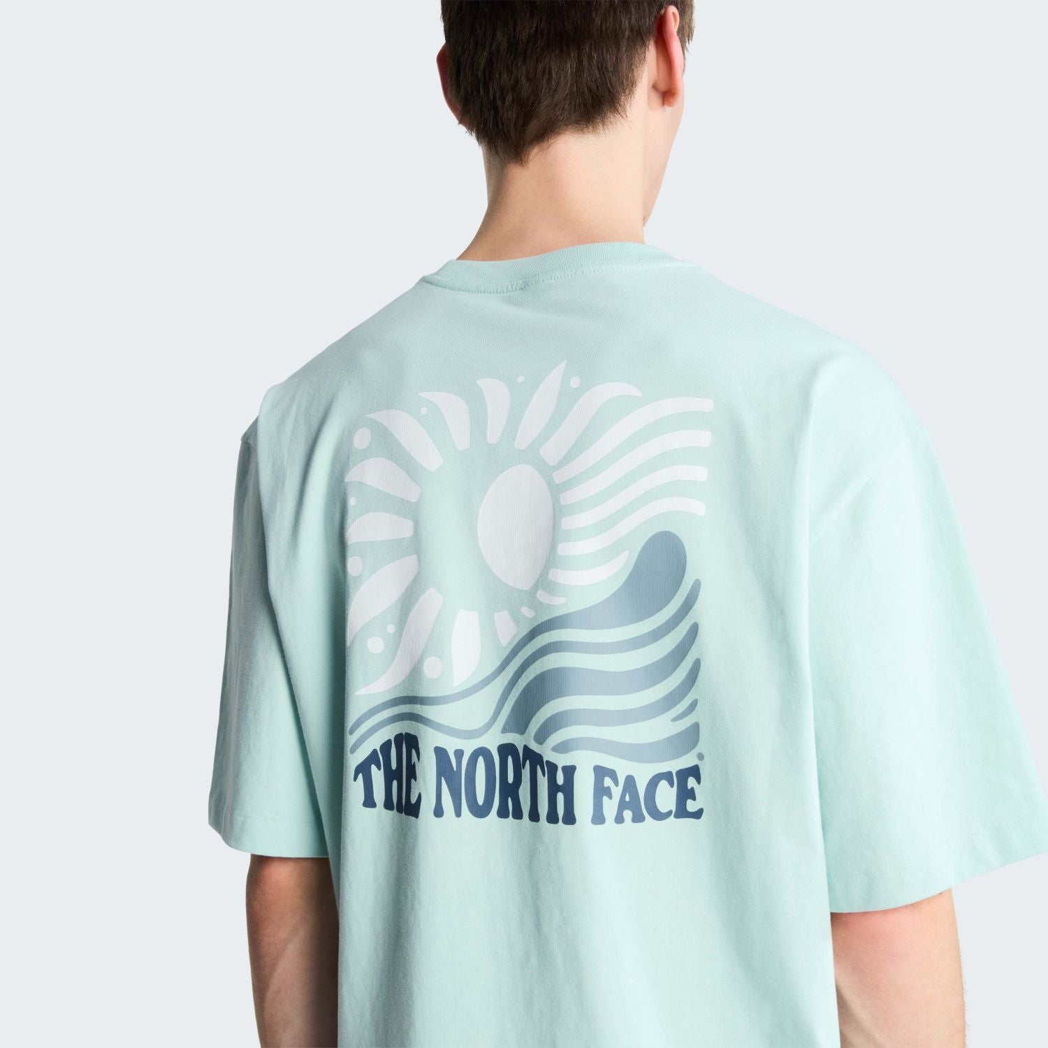 The North Face Sun Oversized T-shirt Licht Blauw