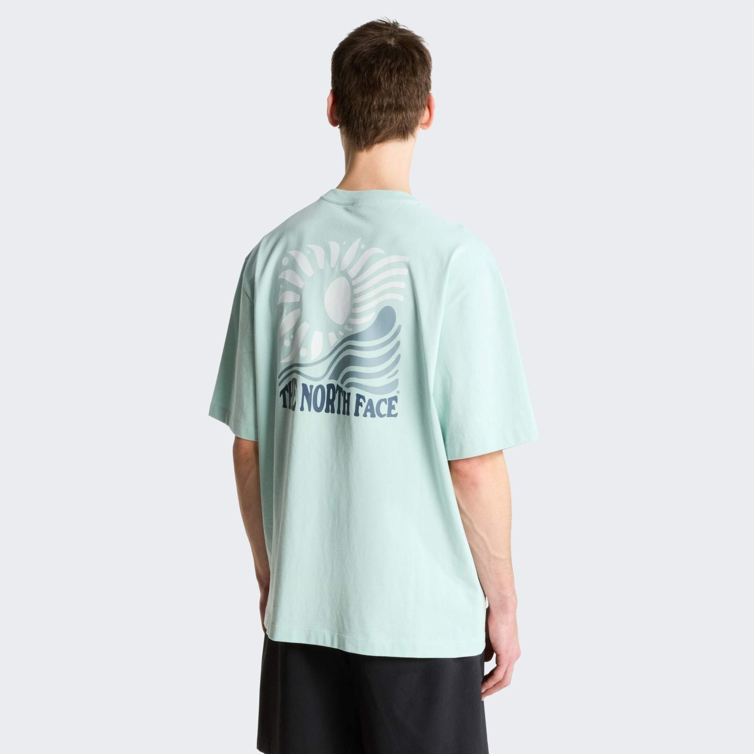 The North Face Sun Oversized T-shirt Licht Blauw