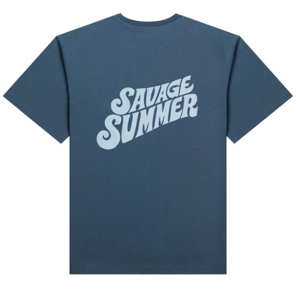The Savage Report Savage Summer T-shirt Blauw