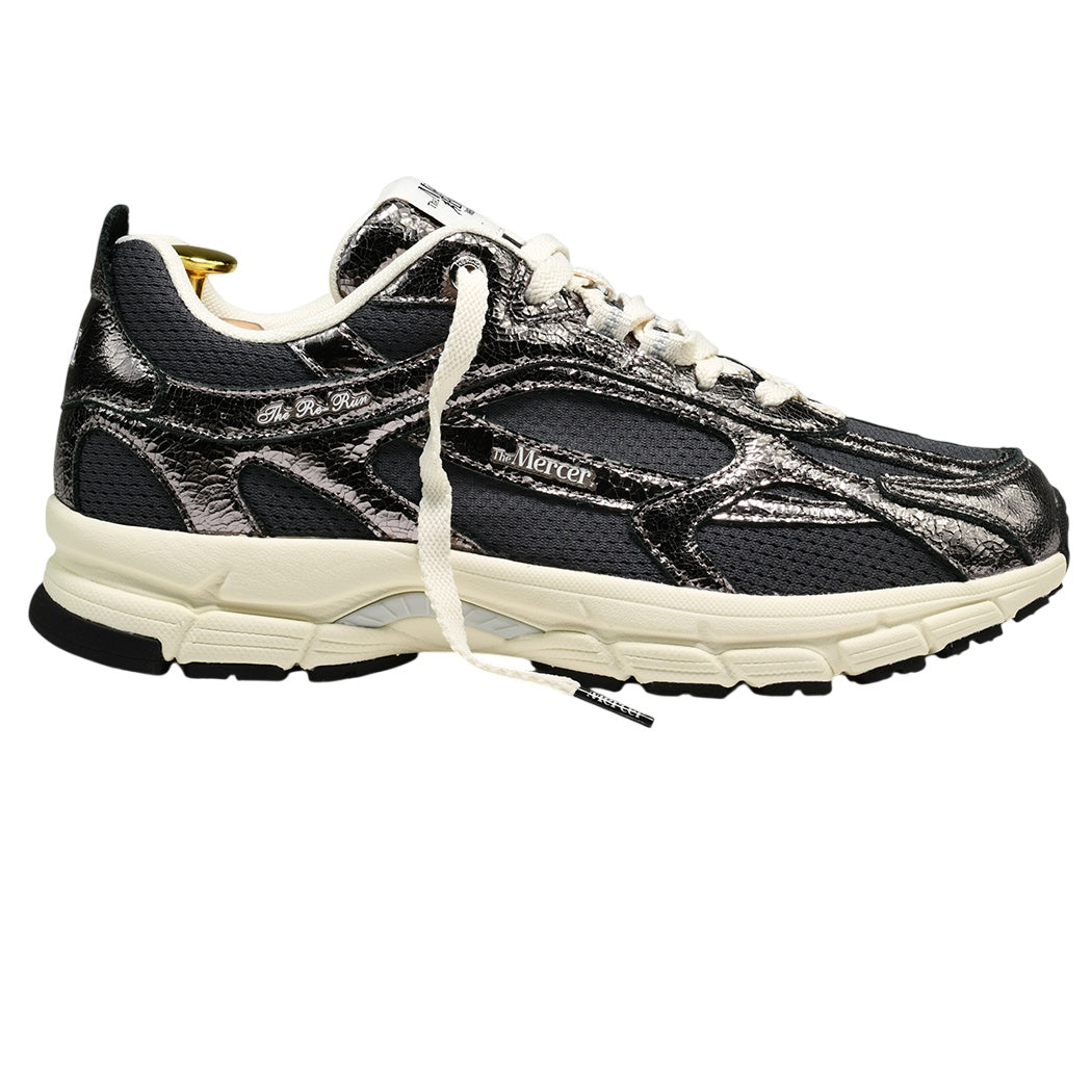 The Mercer Brand The Re-Run Cracked Sneaker Antraciet