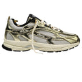 The Mercer Brand The Re-Run Cracked Sneaker Goud