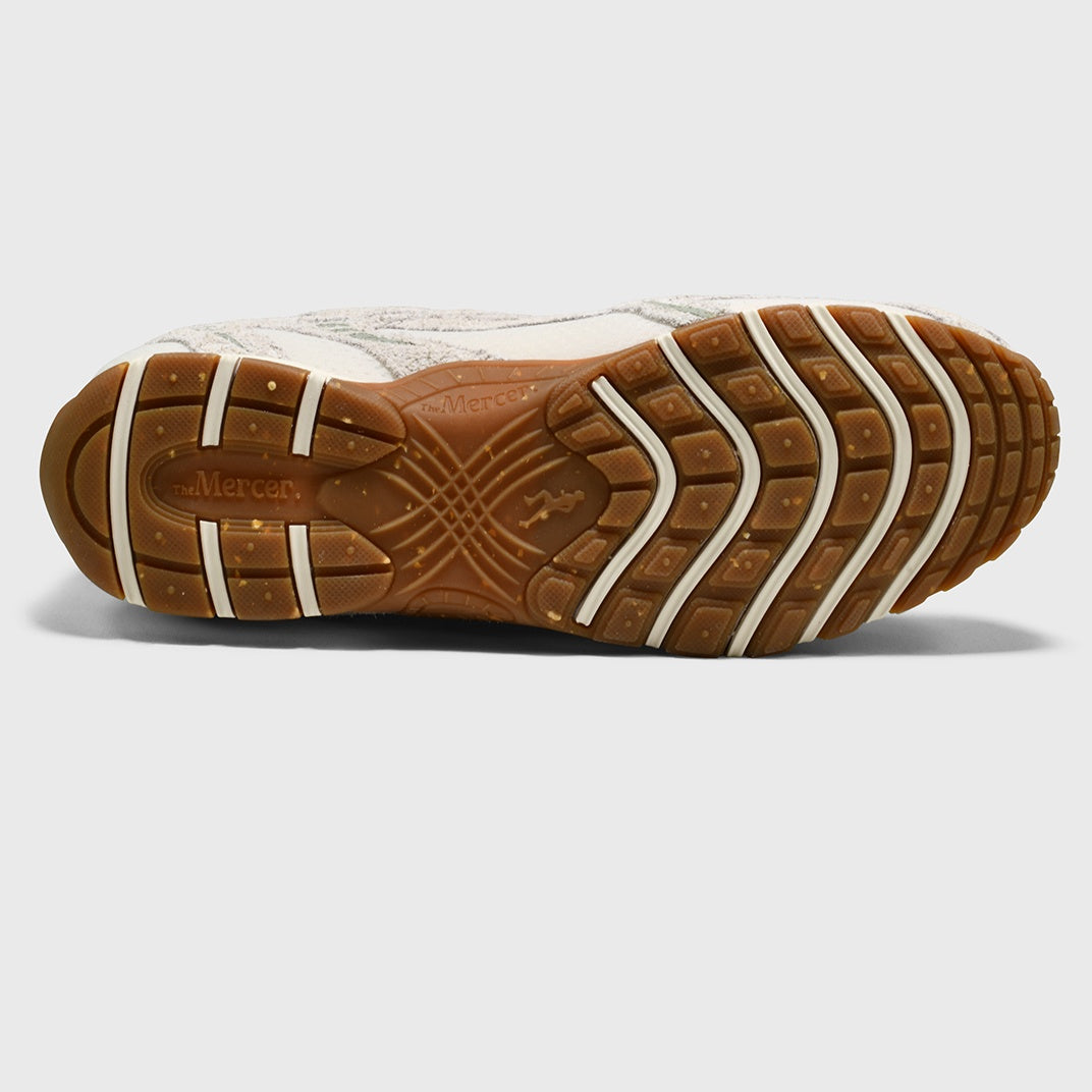 The Mercer Brand The Re-Run Drive Suede Sneaker Off White