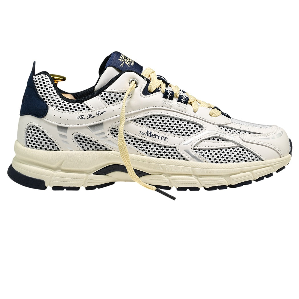 The Mercer Brand The Re-Run Flag Sneaker Wit/Blauw