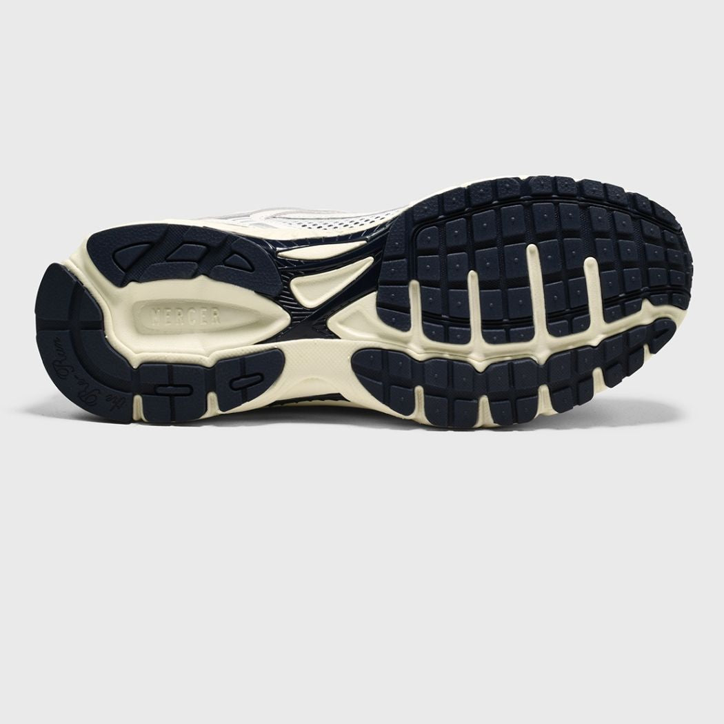 The Mercer Brand The Re-Run Flag Sneaker Wit/Blauw