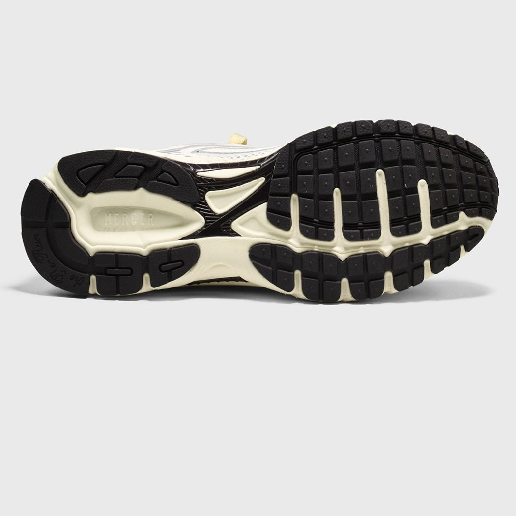 The Mercer Brand The Re-Run Flag Sneaker Wit/Bruin
