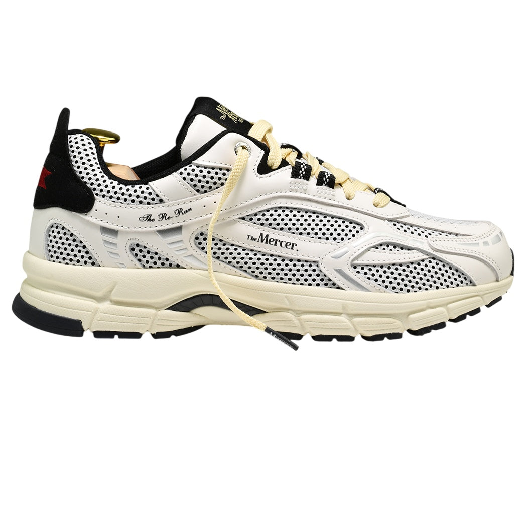 The Mercer Brand The Re-Run Flag Sneaker Wit/Zwart
