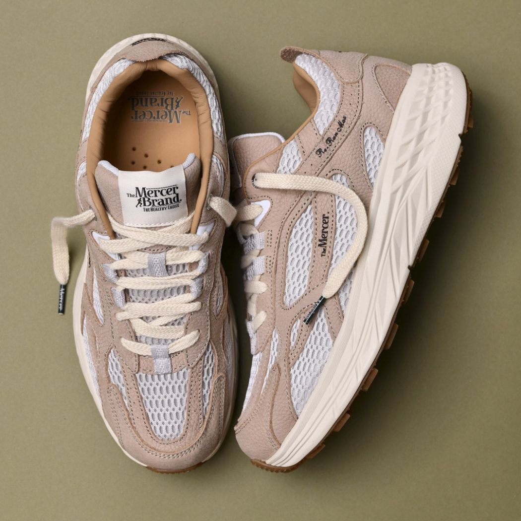 The Mercer Brand The Re-Run MAX Nubuck Sneaker Beige