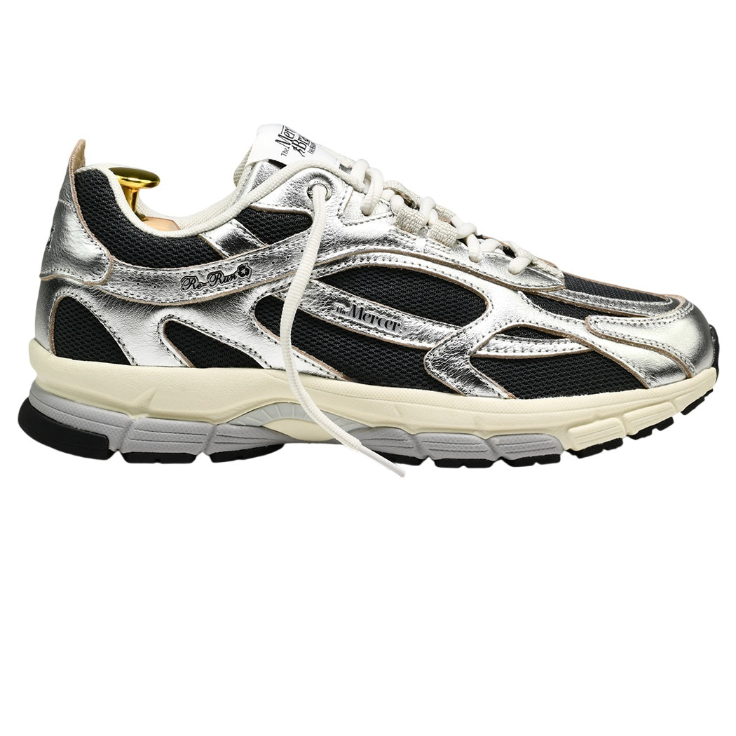 The Mercer Brand The Re-Run Pine Metallic Sneaker Zilver/Antraciet