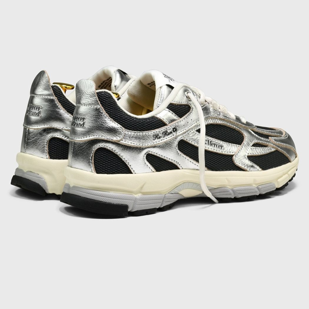 The Mercer Brand The Re-Run Pine Metallic Sneaker Zilver/Antraciet