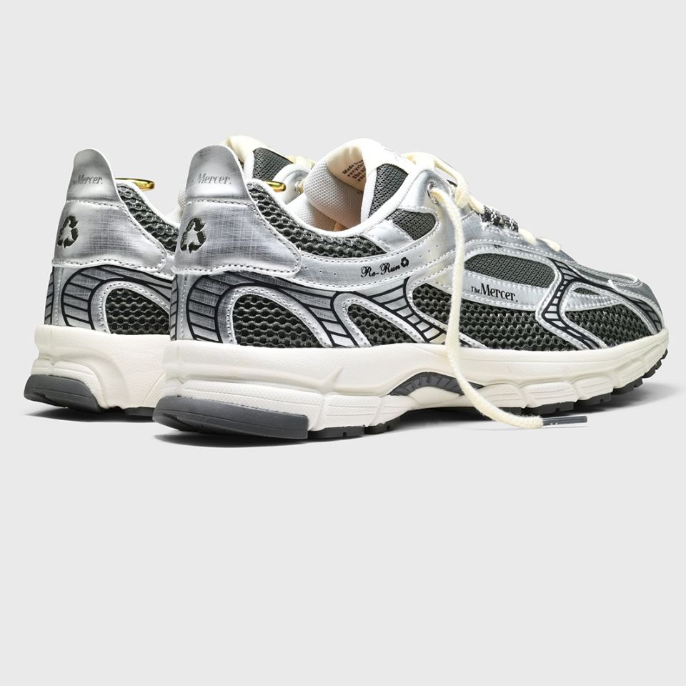 The Mercer Brand The Re-Run Scratched Sneaker Zilver