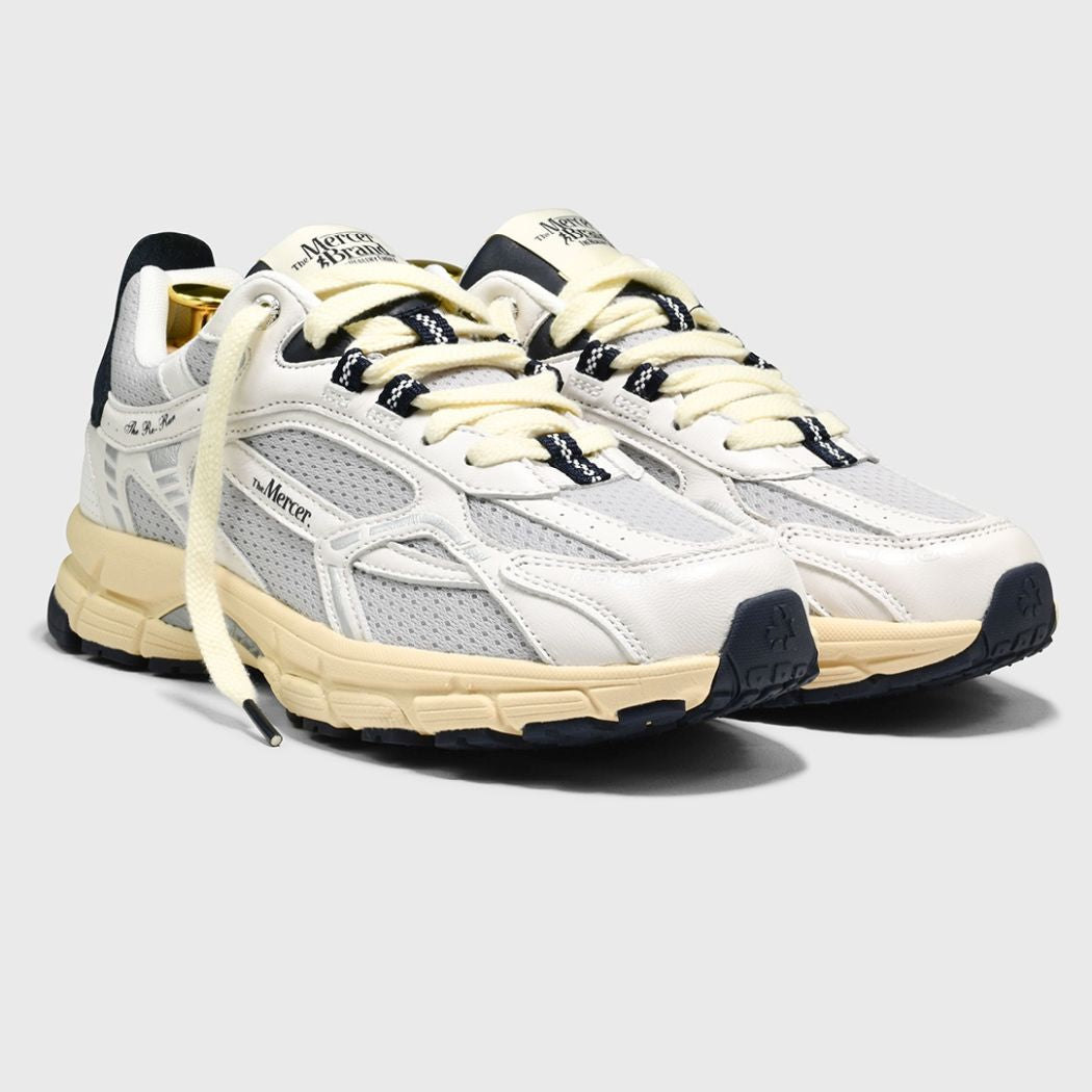 The Mercer Brand The Re-Run Vintage Sneaker Wit/Blauw