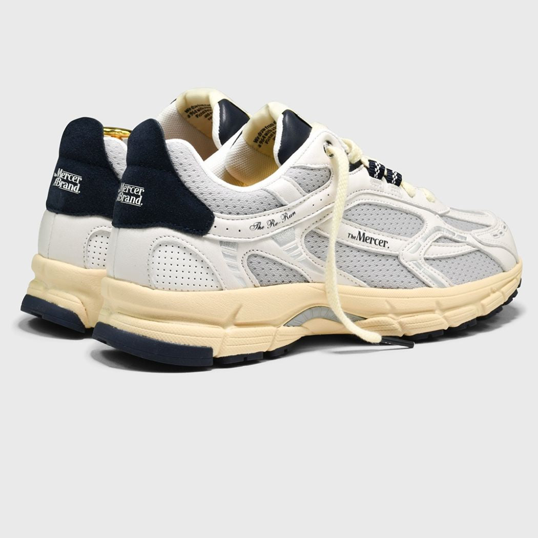 The Mercer Brand The Re-Run Vintage Sneaker Wit/Blauw