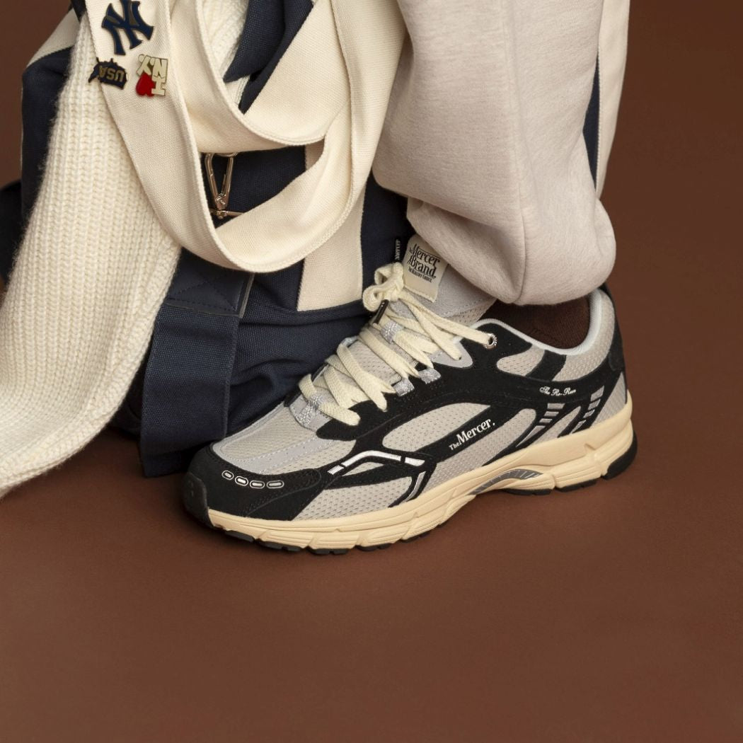 The Mercer Brand The Re-Run Vintage Sneaker Antraciet