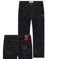 The New Originals 9-Dots Relaxed Slub Jeans Donker Blauw