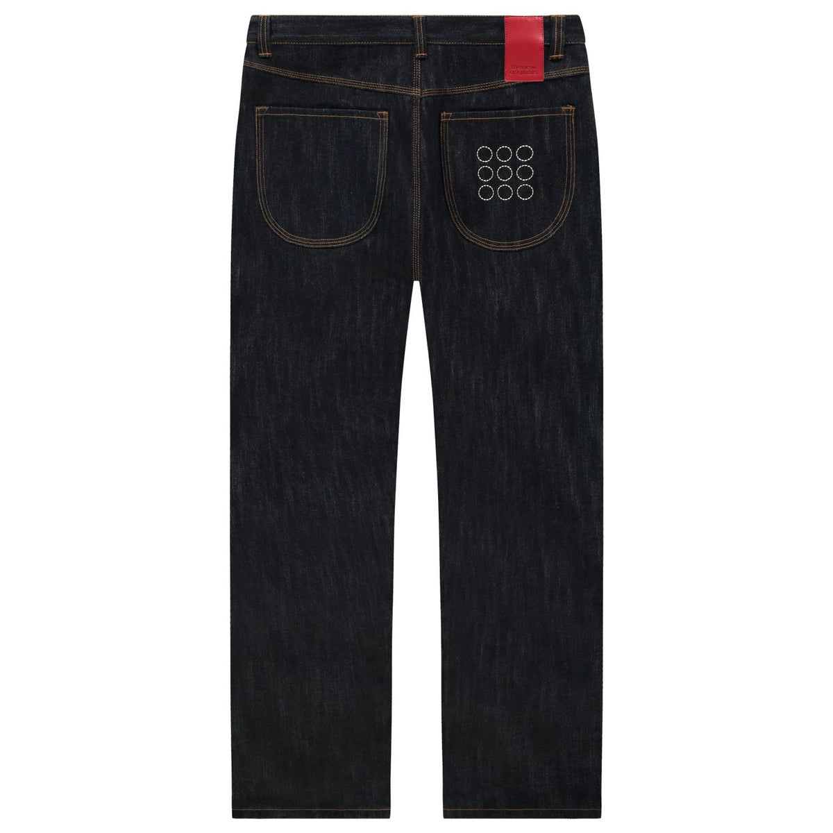 The New Originals 9-Dots Relaxed Slub Jeans Donker Blauw