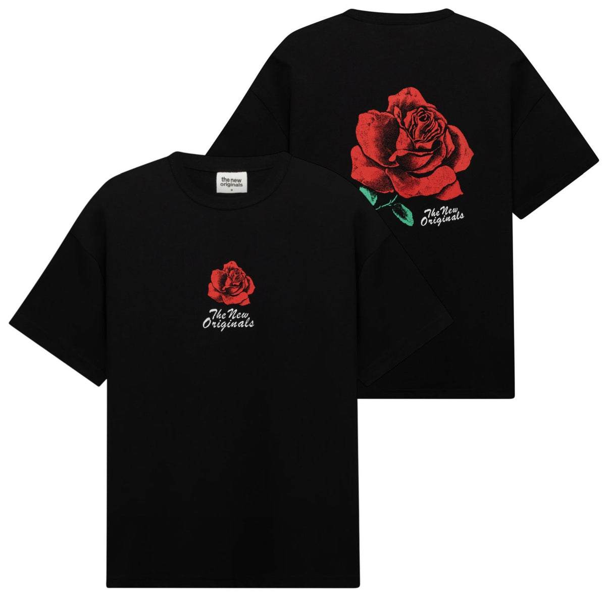 The New Originals Rose T-shirt Zwart