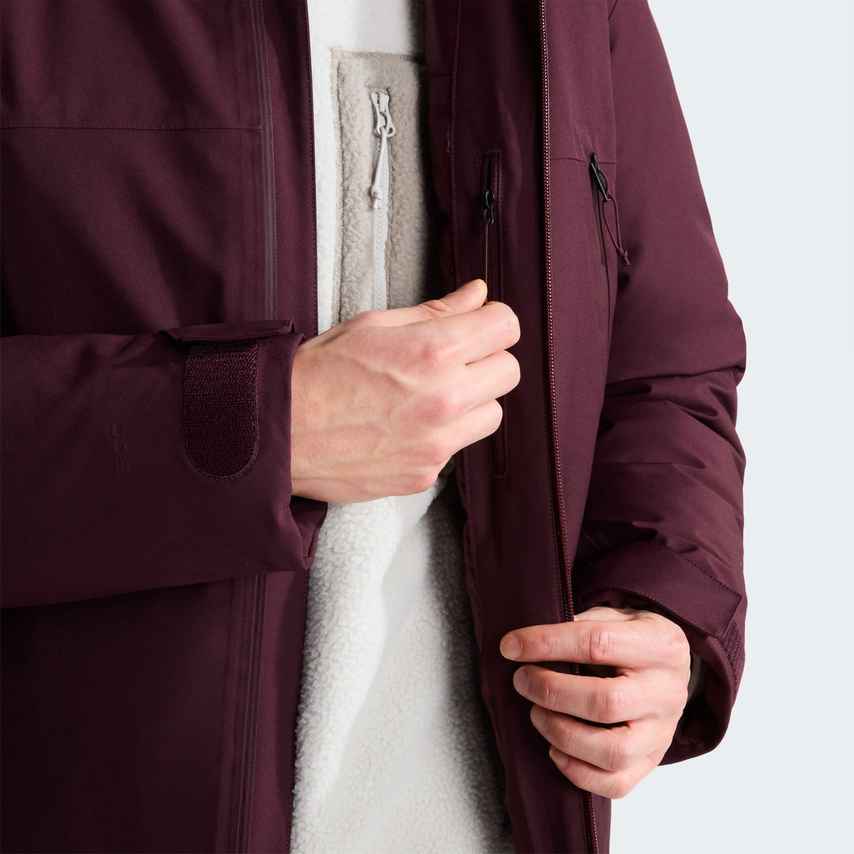 The North Face Mountain Range Down Jas Bordeaux