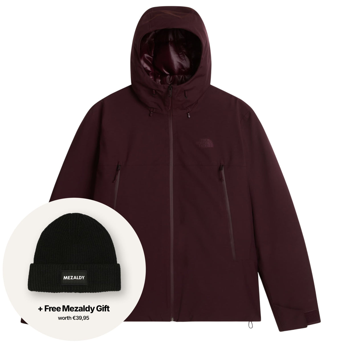 The North Face Mountain Range Down Jas Bordeaux
