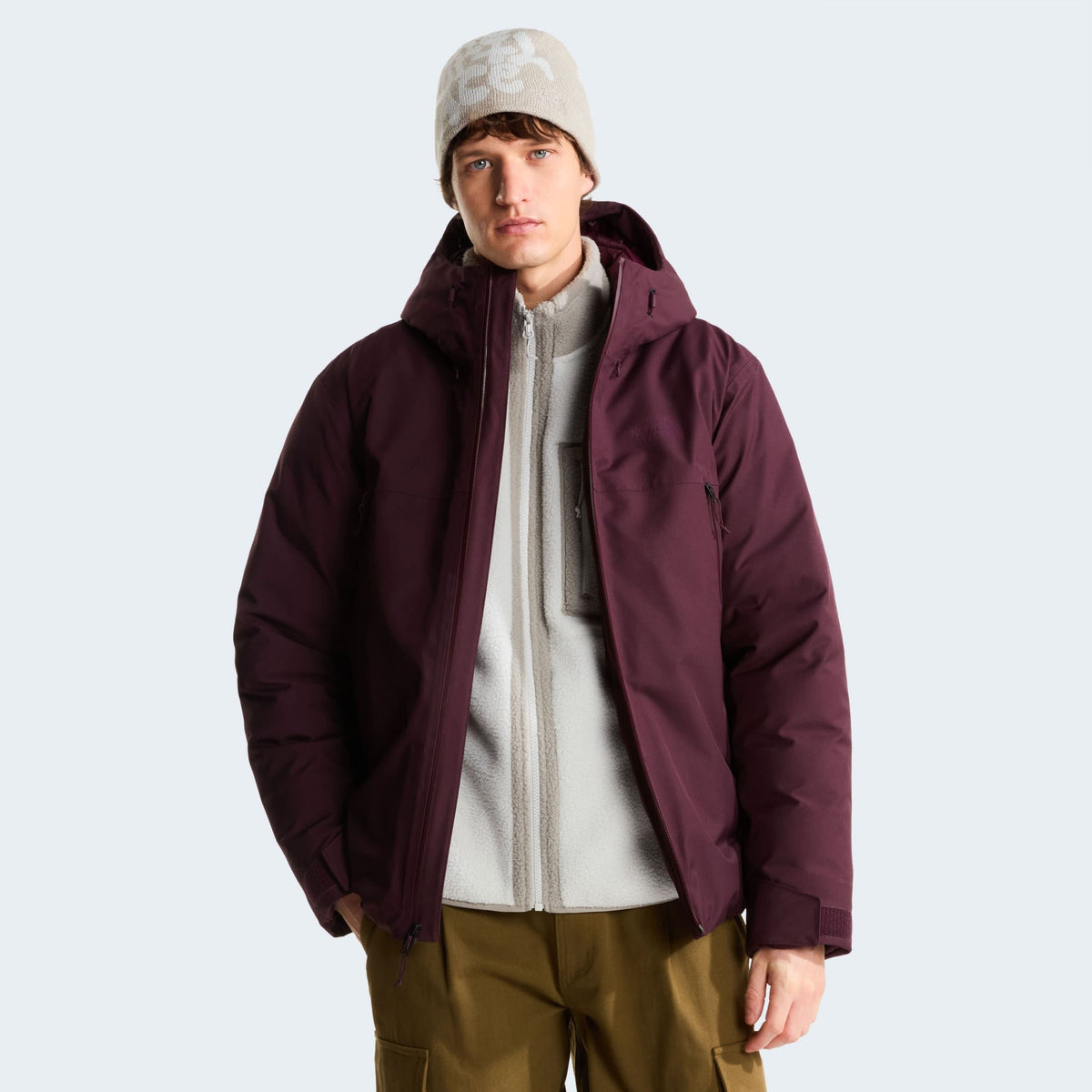 The North Face Mountain Range Down Jas Bordeaux