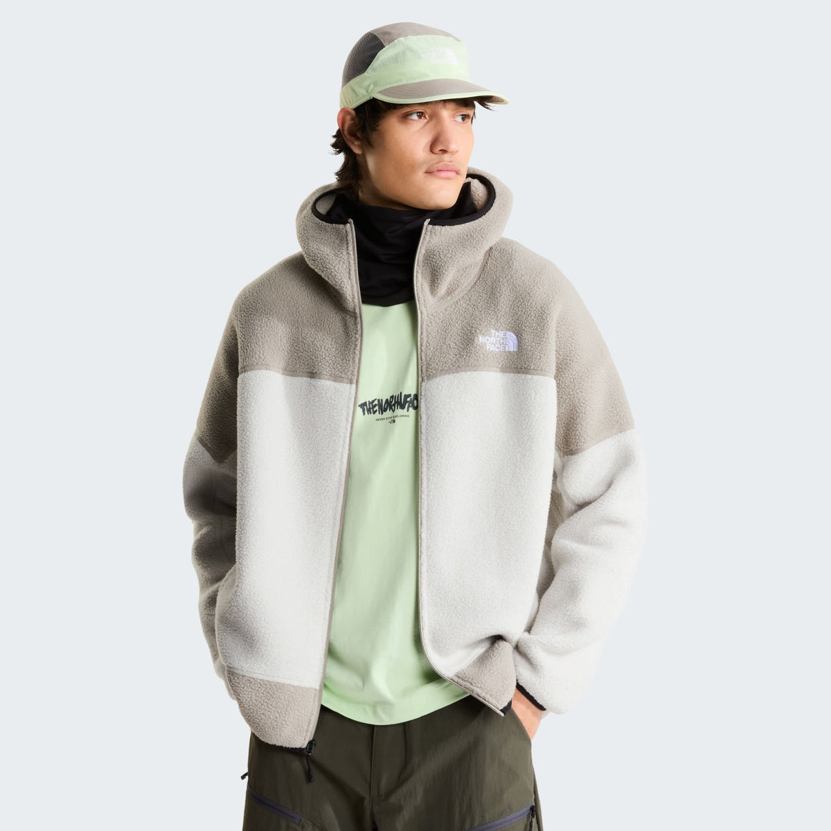 The North Face NSE Mask Fleece Jack Off White