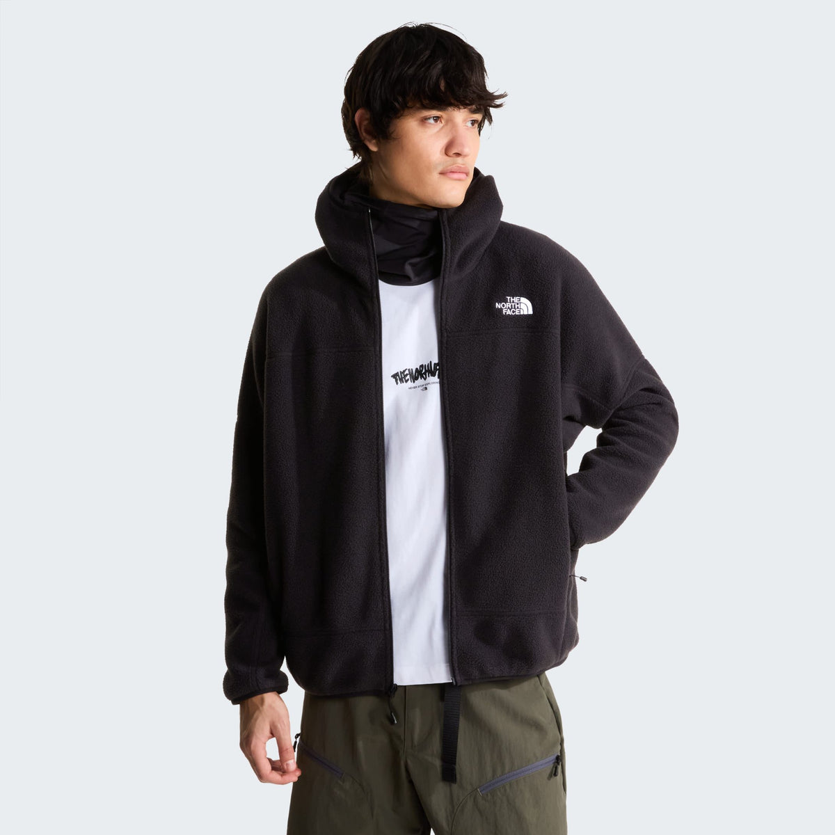 The North Face NSE Mask Fleece Jack Zwart