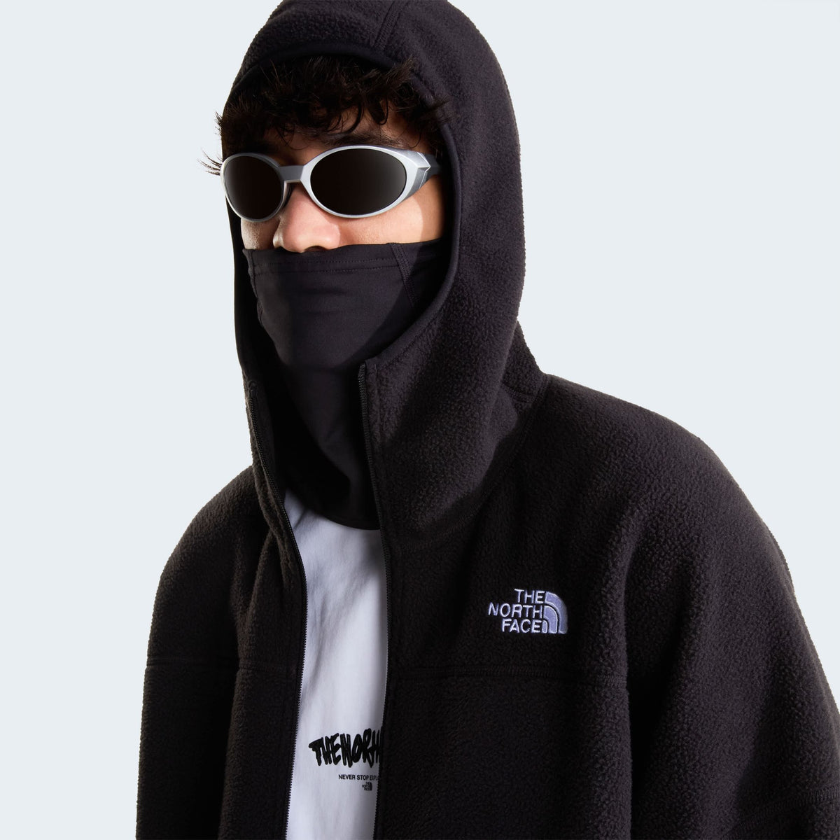 The North Face NSE Mask Fleece Jack Zwart