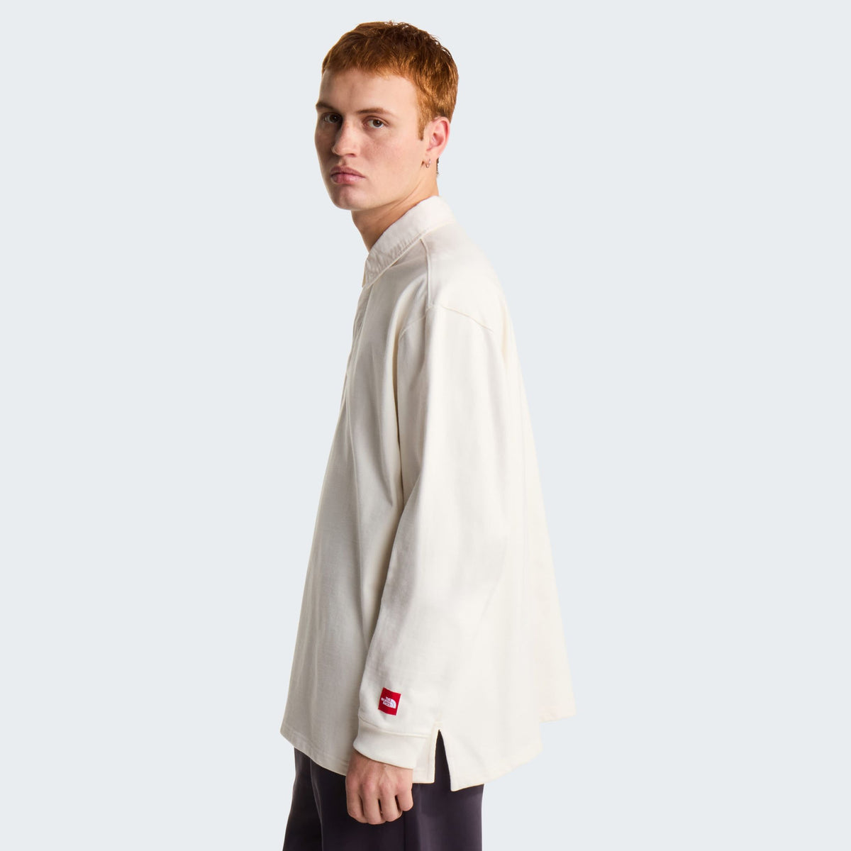 The North Face Red Box Rugby Longsleeve Polo Off White
