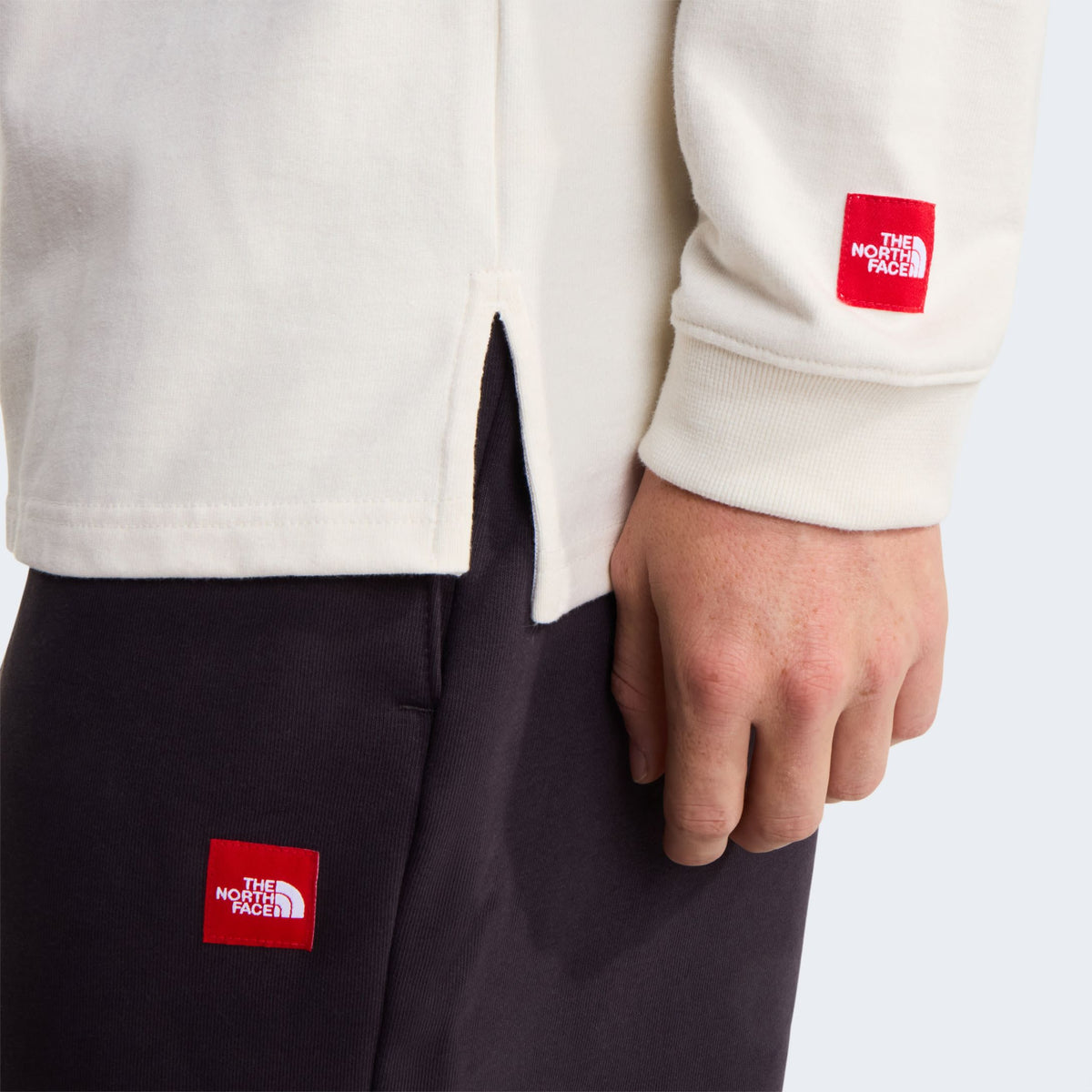 The North Face Red Box Rugby Longsleeve Polo Off White
