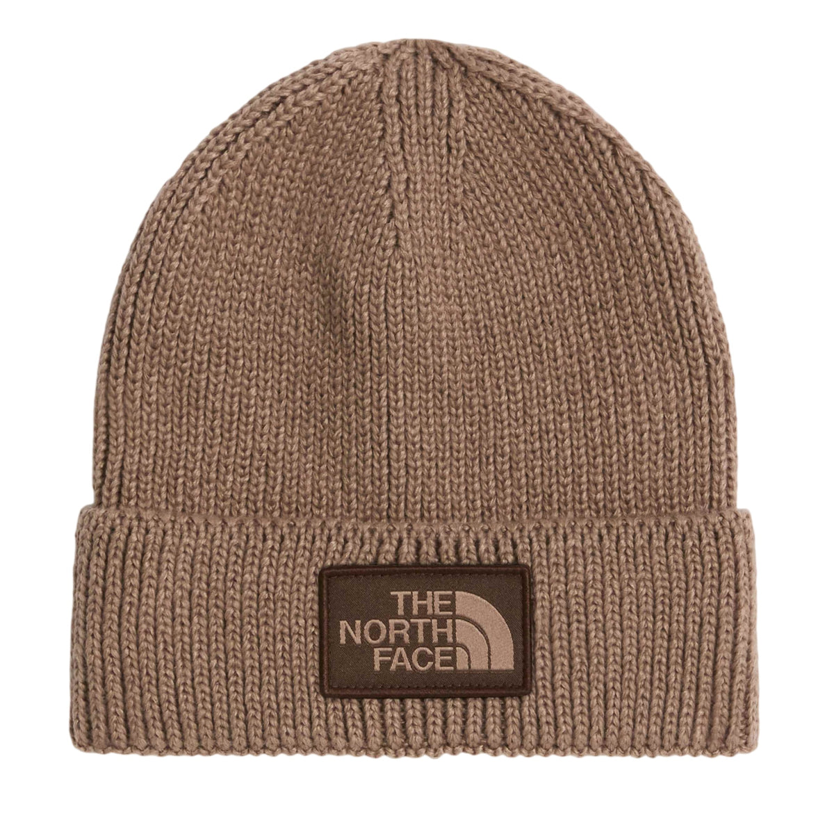 The North Face TNF Logo Box Cuffed Muts Beige
