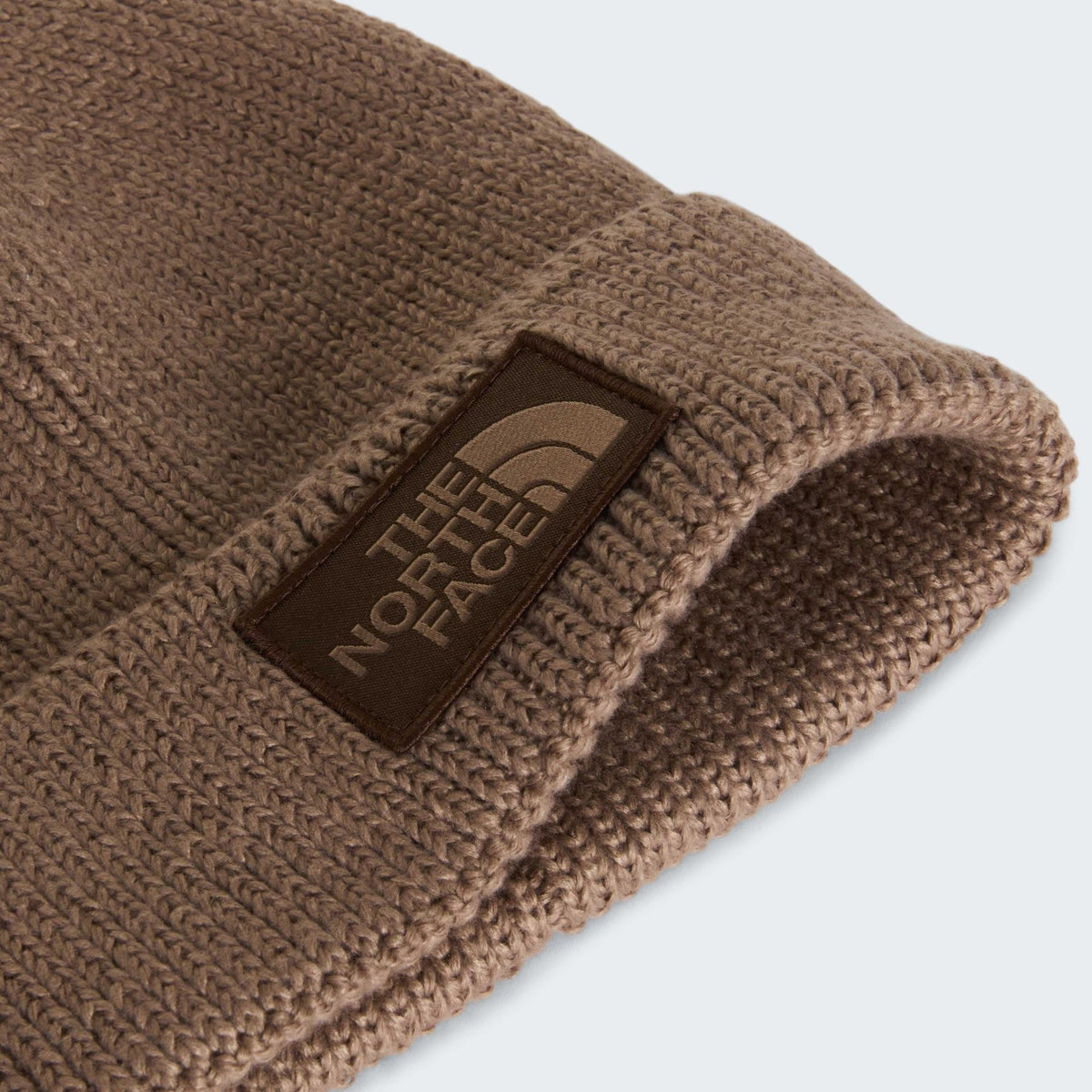 The North Face TNF Logo Box Cuffed Muts Beige