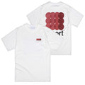 The Savage Report 12 Dots T-shirt Off White/Rood