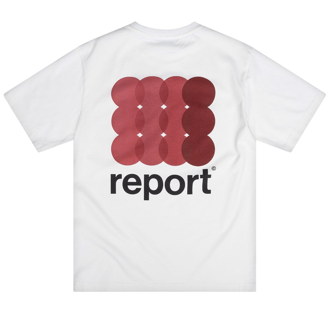 The Savage Report 12 Dots T-shirt Off White/Rood