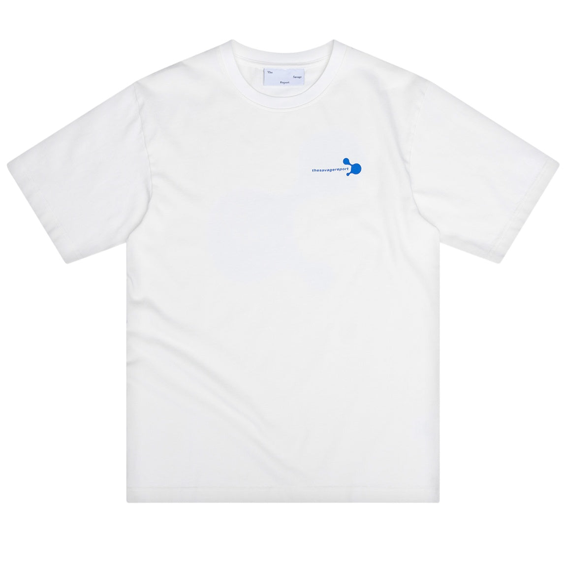 The Savage Report Blob T-shirt Off White/Blauw