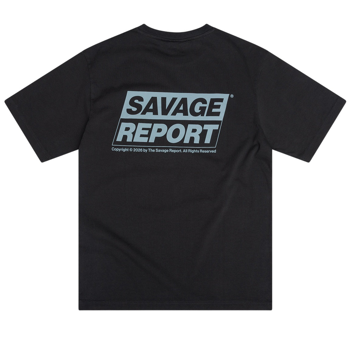The Savage Report Block T-shirt Antraciet