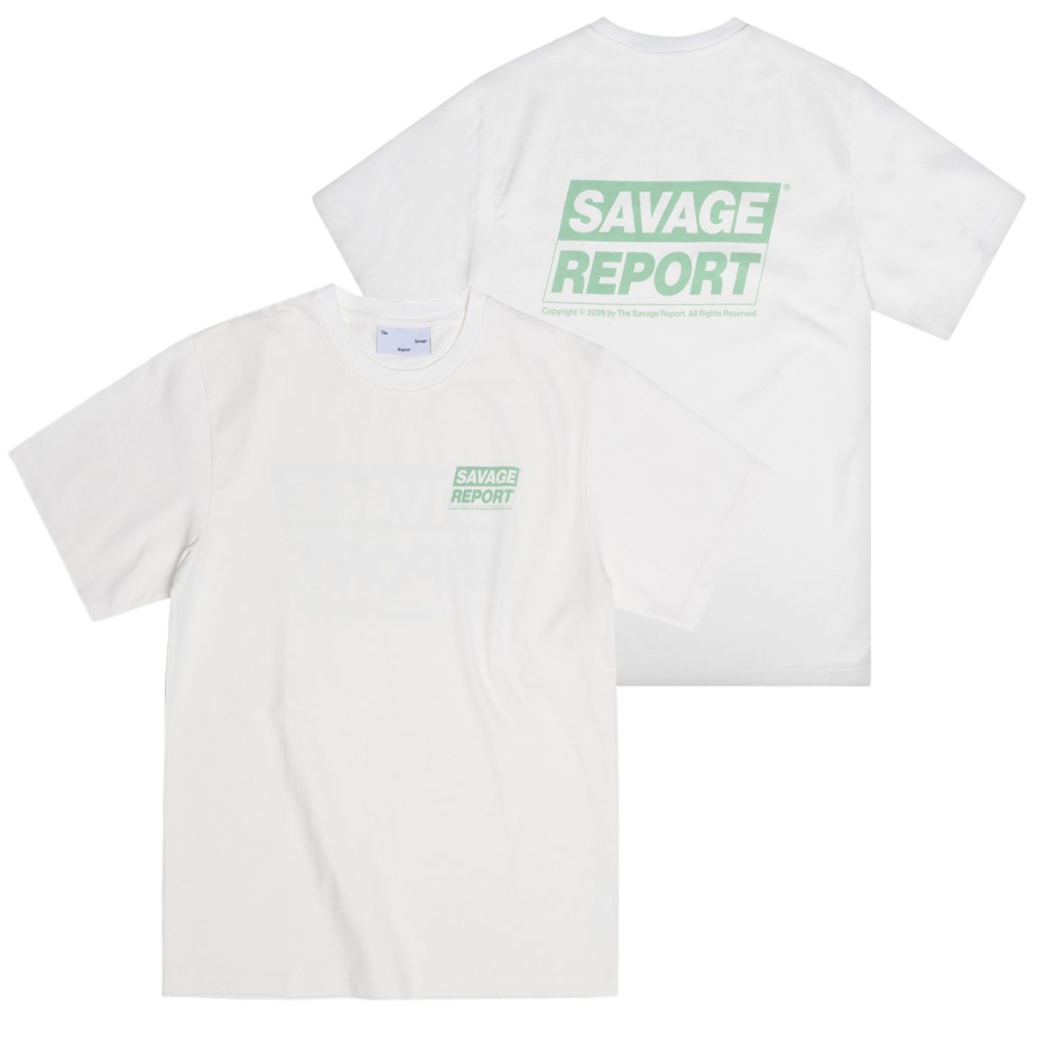 The Savage Report Block T-shirt Off White