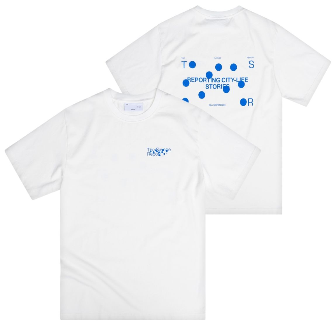 The Savage Report Hole Puncher T-shirt Off White
