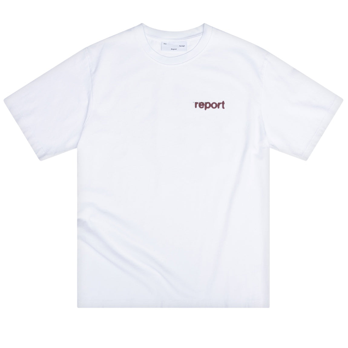 The Savage Report Little Man Sprayed T-shirt Wit