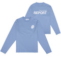 The Savage Report Report Longsleeve T-shirt Licht Blauw