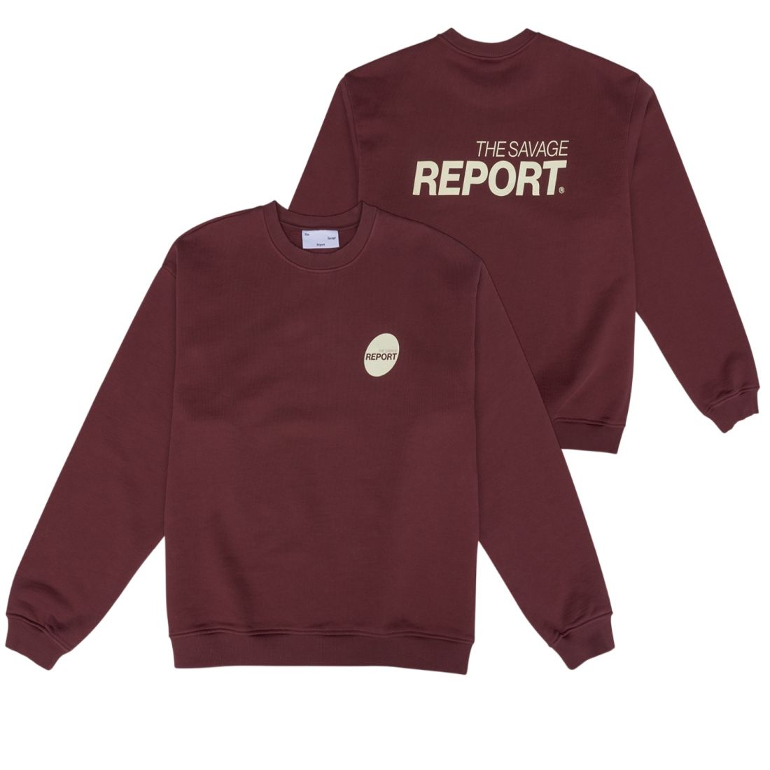 The Savage Report Report Sweater Bordeaux