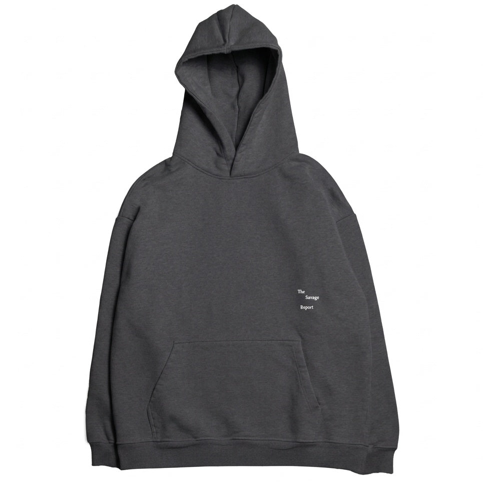 The Savage Report TSR Logo Bar Hoodie Grijs