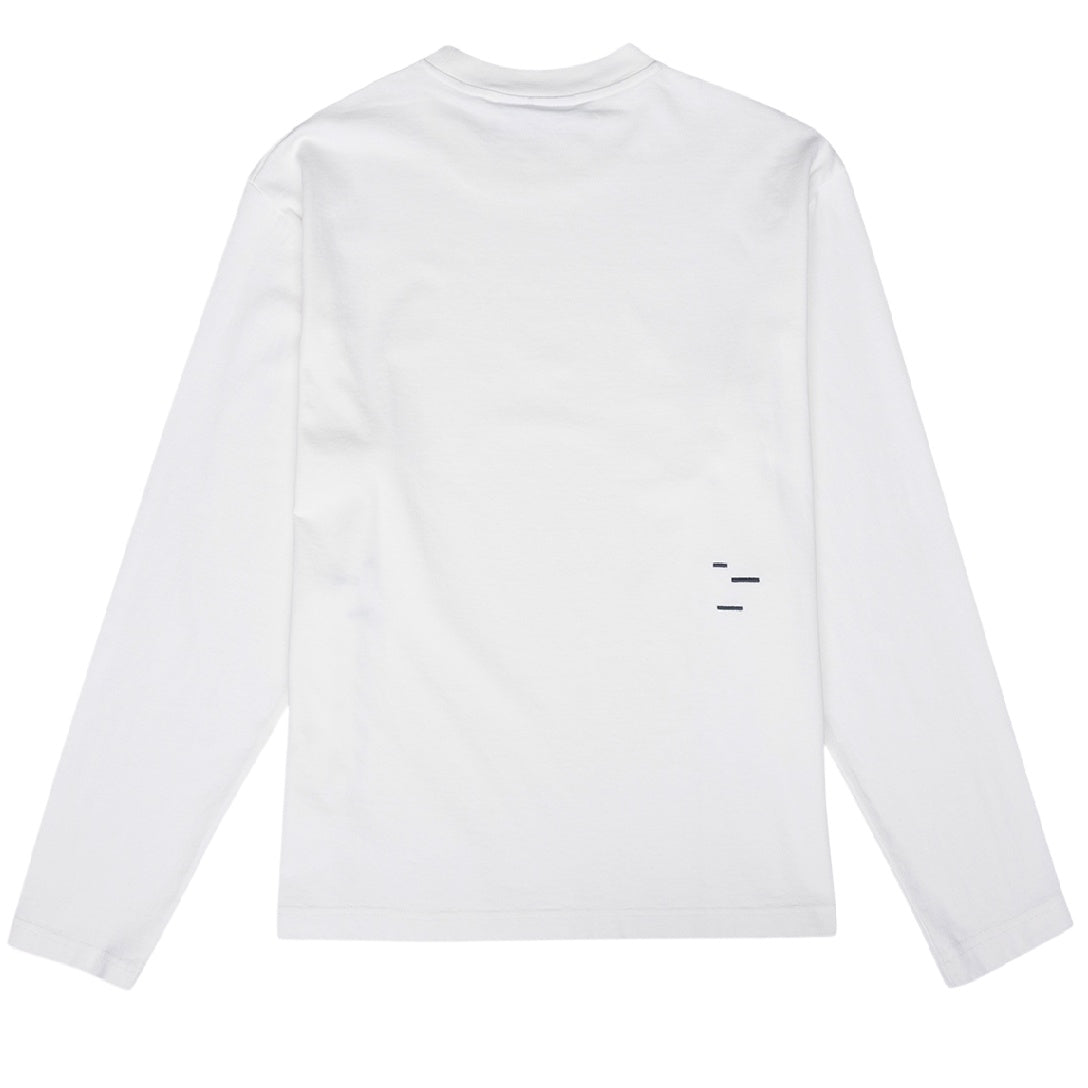 The Savage Report TSR Logo Bar Longsleeve T-shirt Off White