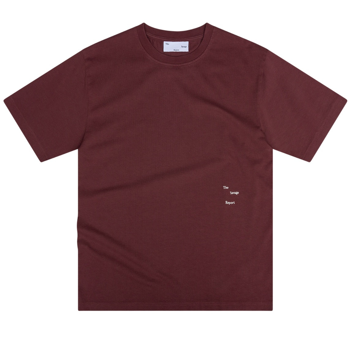 The Savage Report TSR Logo Bar T-shirt Bordeaux